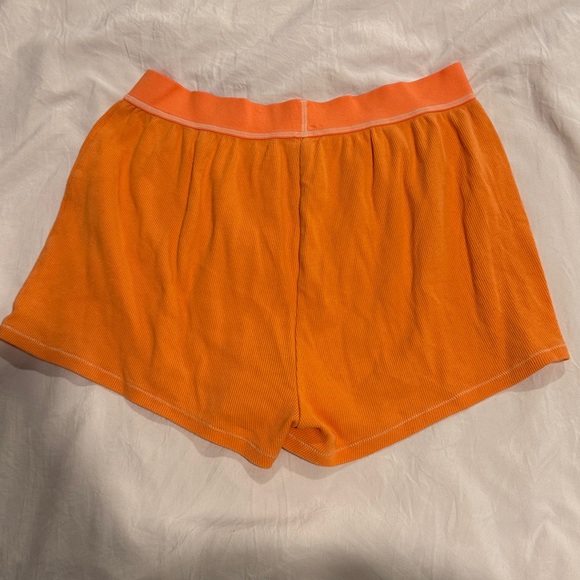 Skims orange sleep shorts. Size small. - Picture 2 of 2